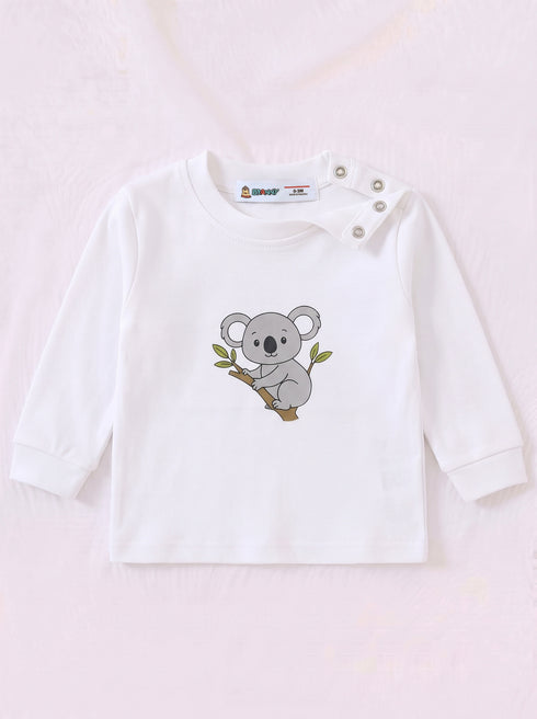 3-Pcs Koala Bear Hooded Vest Pajama Set