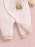 Cute Elephant Textured Romper (Yellow)
