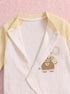 Cute Elephant Textured Romper (Yellow)