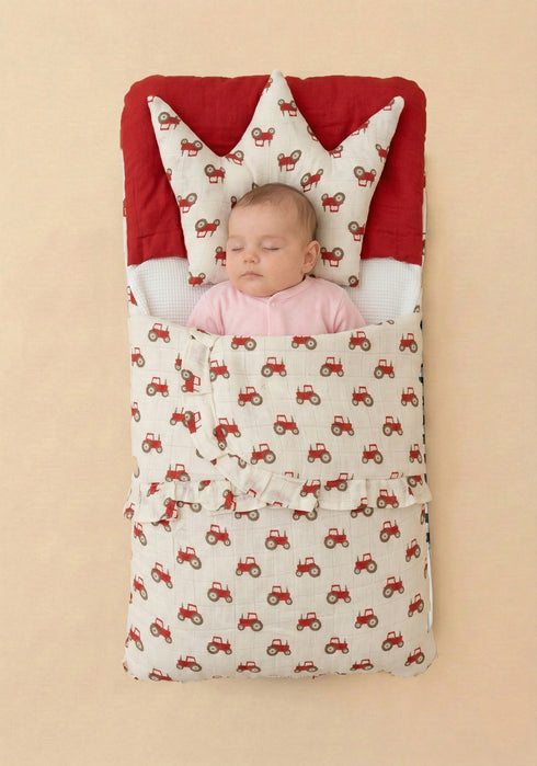 Cuddle Crown Tractor Printed Carry Nest
