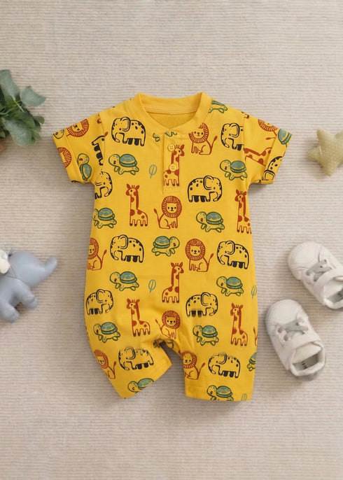 Tiny Safari Adventure Henley Romper