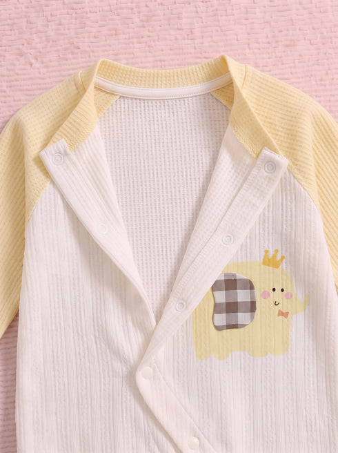Elephant Applique Textured Romper