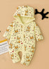 Corgi Love Fleece Hooded Sleepsuit