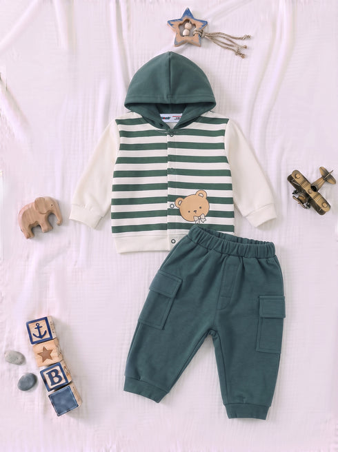 3-Pcs Little Buddy Hooded Vest Cargo Set