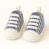 Blue & White Striped Baby Sneaker