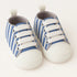 Blue & White Striped Baby Sneaker