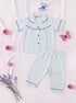 Green Striped Night Suit Set