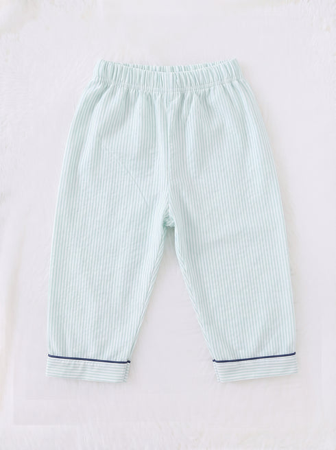 Green Striped Night Suit Set