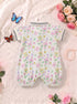 Rainbow Bloom Polo Collar Romper
