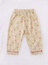 Daisy Gingham Night Suit Set (Mustard)