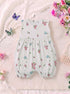 Pastel Blossom Front Open Buttoned Romper