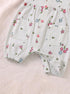 Pastel Blossom Front Open Buttoned Romper