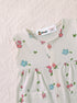 Pastel Blossom Front Open Buttoned Romper