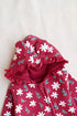 Floral Frost Frilled Fleece Hooded Sleepsuit