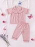 Red Striped Night Suit Set
