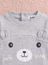 Cuddle Bear Oatmeal Ribbed Sleepsuit