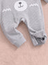 Cuddle Bear Oatmeal Ribbed Sleepsuit