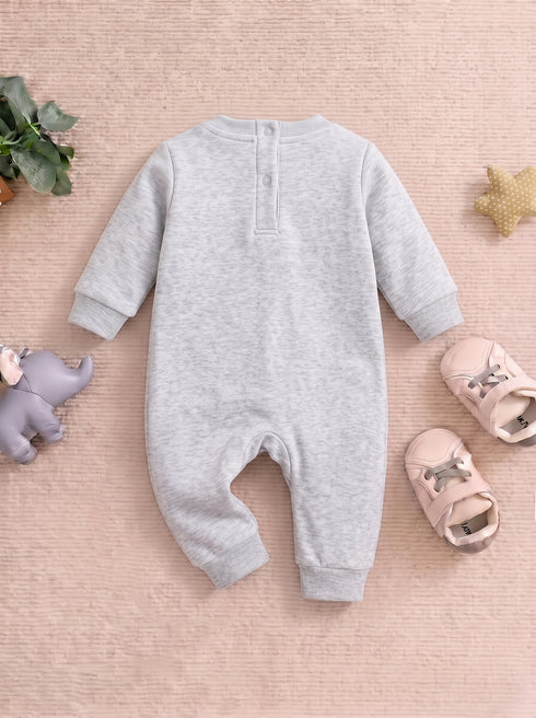 Cuddle Bear Oatmeal Ribbed Sleepsuit
