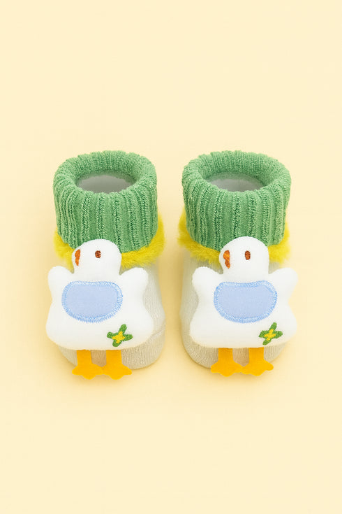Baby Duck Plush Booties