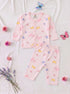 Little Ocean Full Sleeve Night Suit (Pink)