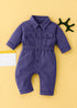 Non-Denim Baby Jumpsuit (Purple)