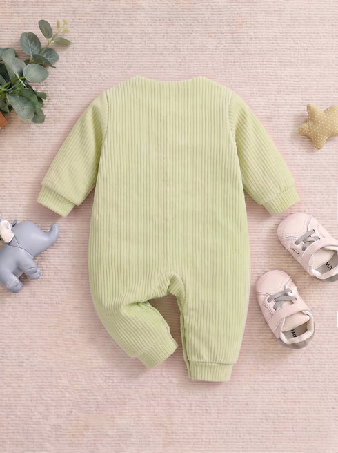 Cuddle Bear Textured Romper (Pista Green)