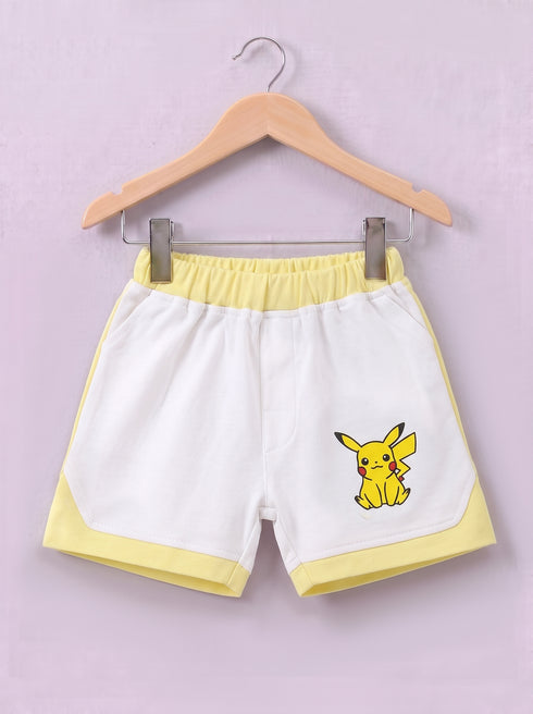 Pikachu Panelled Polo Short Set