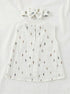 Leaf Printed Bow Frock Set with Headband