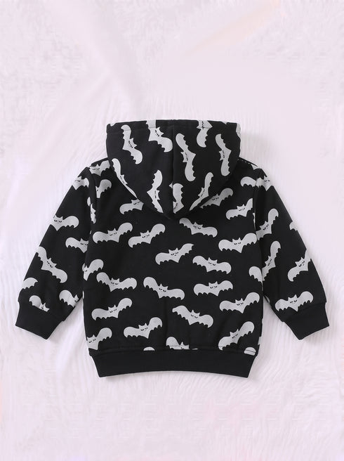 Bats Night Fleece Hooded Set