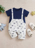 Tee & Animal Dungaree Romper