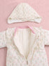 Blooming Garden Printed Hooded Sleepsuit