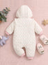 Blooming Garden Printed Hooded Sleepsuit