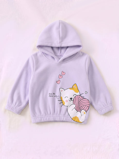 Kitty Love Fleece Hooded Set
