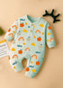 Sunny Sprout Interlock Henley Sleepsuit