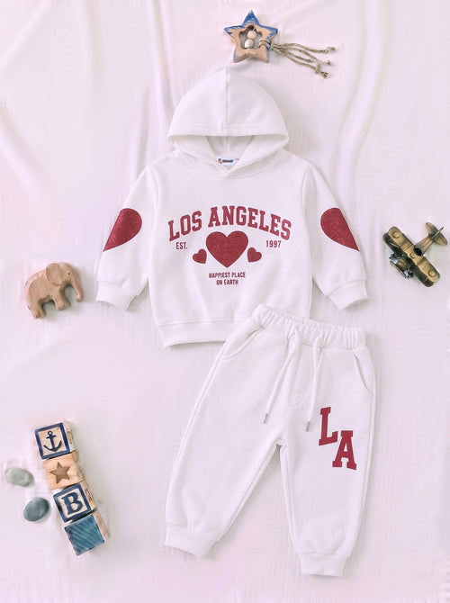 Angeles Love Fleece Hooded Set
