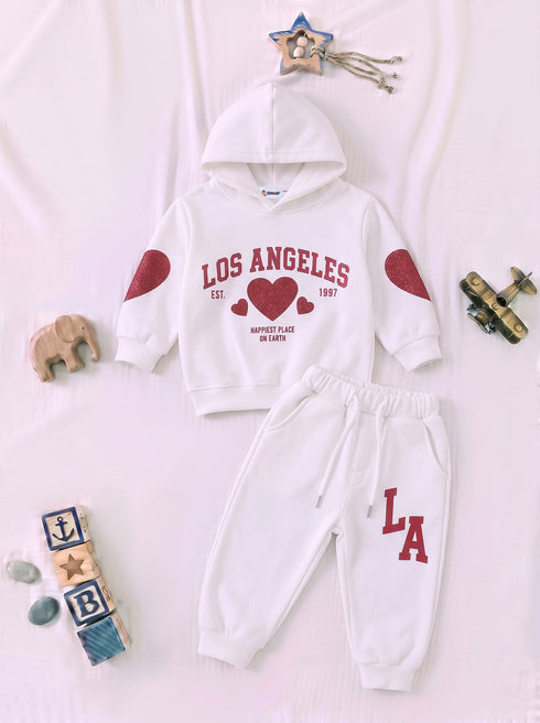 Angeles Love Fleece Hooded Set