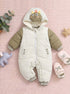 Cute Dino Skateboard Embroidered Hooded Sleepsuit