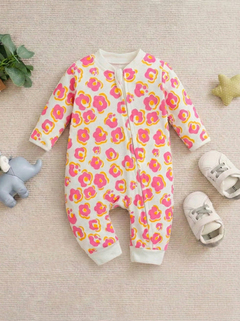Blossom Bloom Interlock Sleepsuit