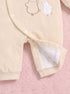 Cute Ducks Padded Sleepsuit with Matching Bib