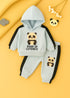 Little Panda Printed Fleece Hooded Set