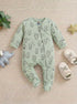 Teddy Bear Interlock Footed Sleepsuit