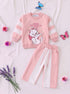 Sassy Cat Color-Block Fleece Sweatshirt Set