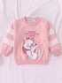 Sassy Cat Color-Block Fleece Sweatshirt Set
