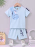 Dino Printed Interlock Short Set
