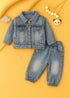 Denim Jacket Set (Light Blue)