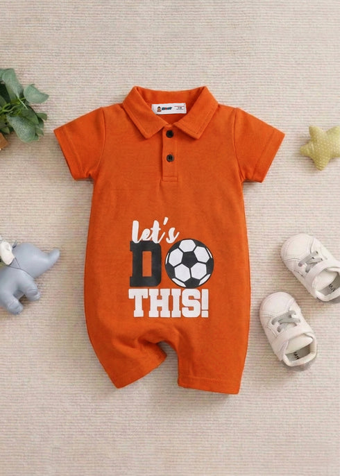 Let's Do This Polo Romper