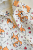 Corgi Love Fleece Hooded Sleepsuit