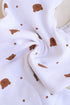 Bear Printed Fleece Hooded Sleepsuit