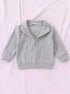 Ribbed High Neck Set (Oatmeal)