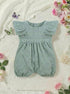 Sage Mint Structured Frill Romper